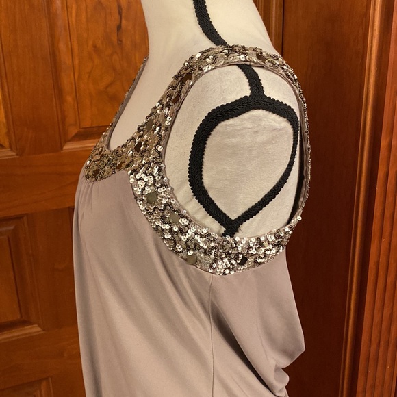 Sue Wong Taupe Cocktail Dress - Picture 5 of 9